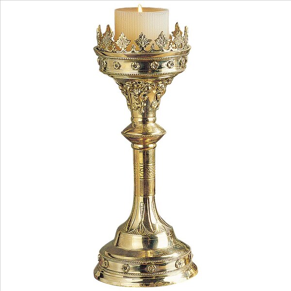 Chartres Cathedral Gothic Candlestick: Estate